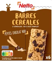 Barres de céréales chocolat noir (CT Spécial K) x6