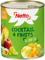 Cocktail 4 fruits au sirop léger - boîte 4/4