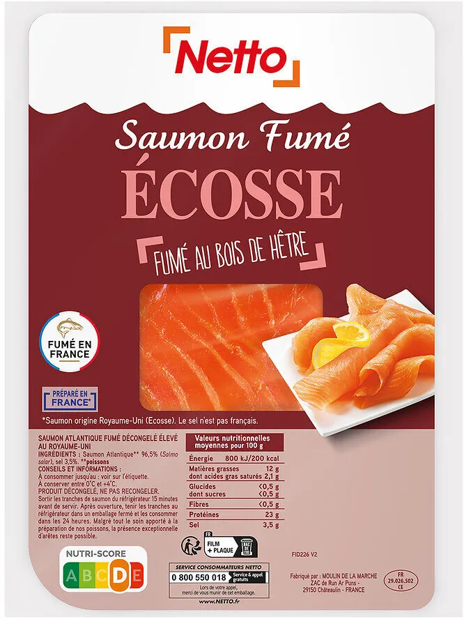 saumon fumé ecosse - 75g