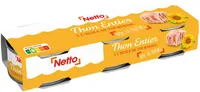 Thon entier à l'huile de tournesol 3x80g 52g (1/10)
