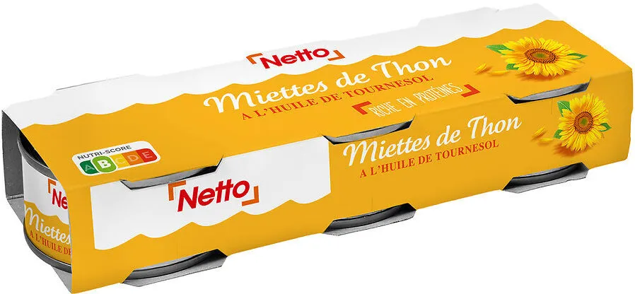 Miettes de thon à l'huile de tournesol 3x80g (1/10)