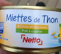Miettes de thon à l'huile de tournesol 160g 104g (1/5)