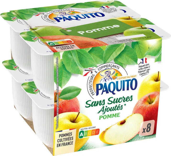 Purée de fruits pomme sans sucres ajoutés