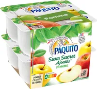Purée de fruits pomme sans sucres ajoutés