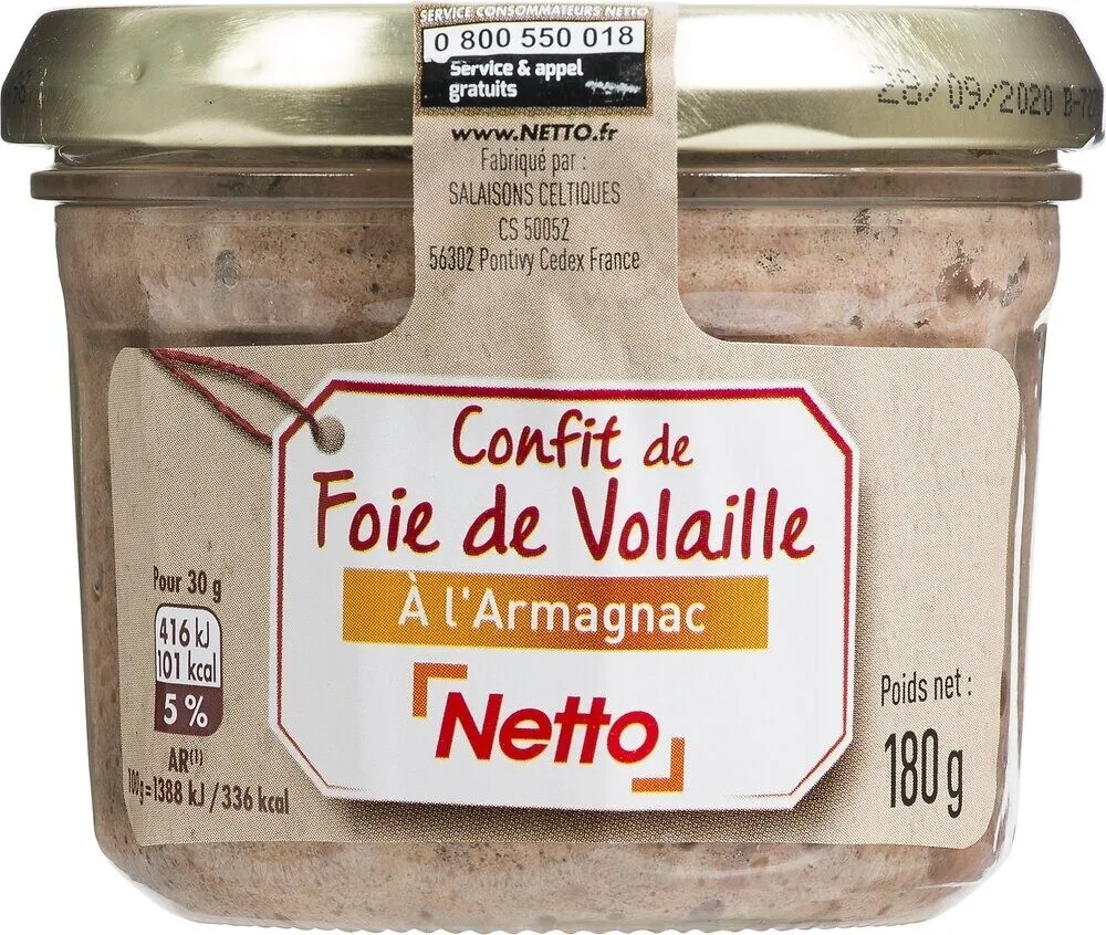VERRINE Confit de foie de volaille à l'Armagnac