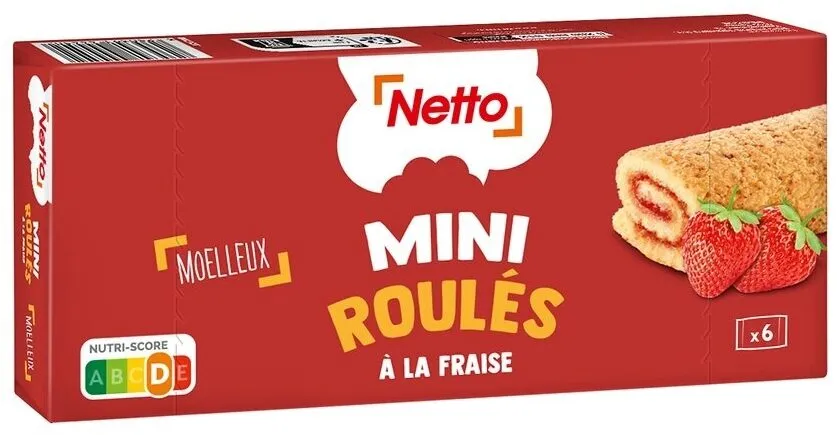 Mini roulés à la fraise x6