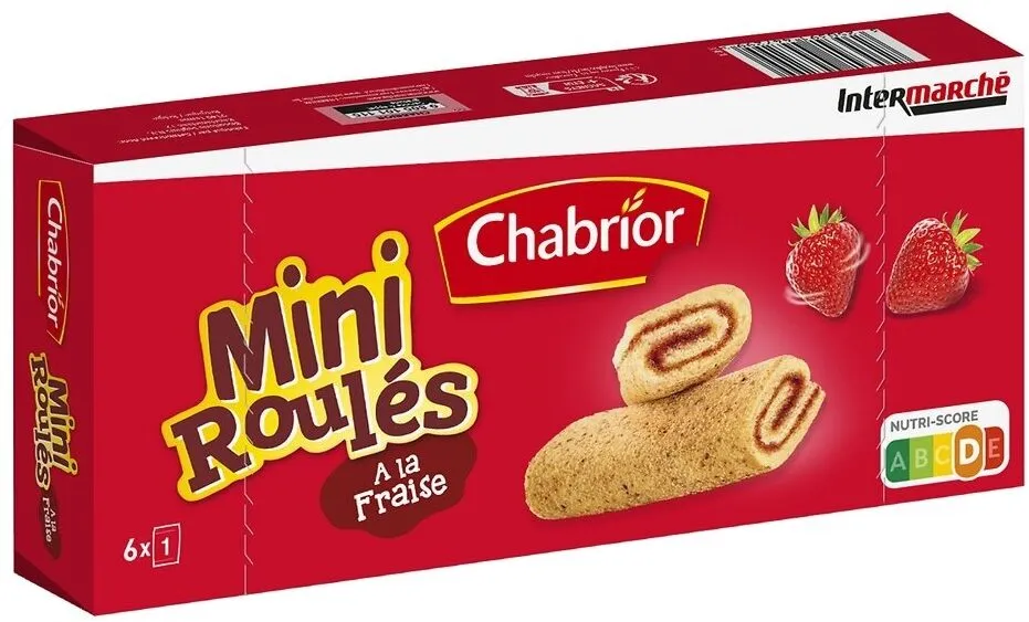 Mini roulés à la fraise x6