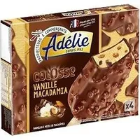 Colosse vanille (G) enrobage chocolat au lait - macadamia - amandes x4 - 100mL
