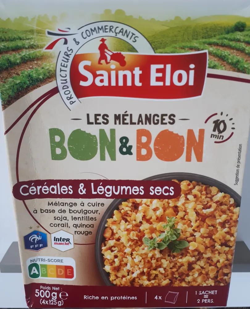 Mélange céréales et légumes secs