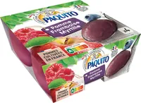 Dessert de fruits pomme framboise myrtille