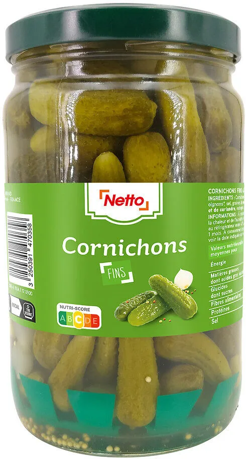 Cornichons fin 170cl netto 870g