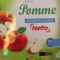 COUPELLES Compote de pommes allégée en sucres - 8 x 100 g