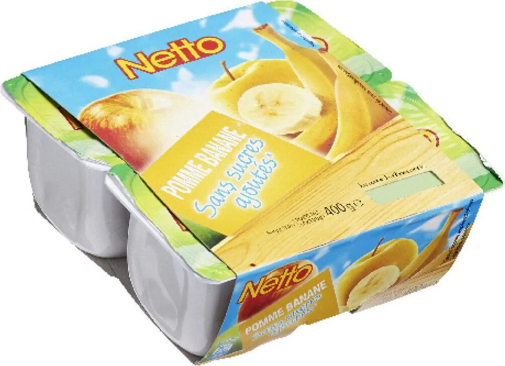 COUPELLES Purée de fruits Pommes bananes SSA - 4 x 100 g