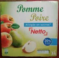 COUPELLES Compote de fruits Pommes poires allégée en sucres - 4 x 100 g