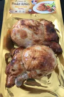 2 cuisses de poulet roties
