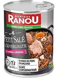 Petit salé à l'auvergnate cuisiné aux lentilles 420g