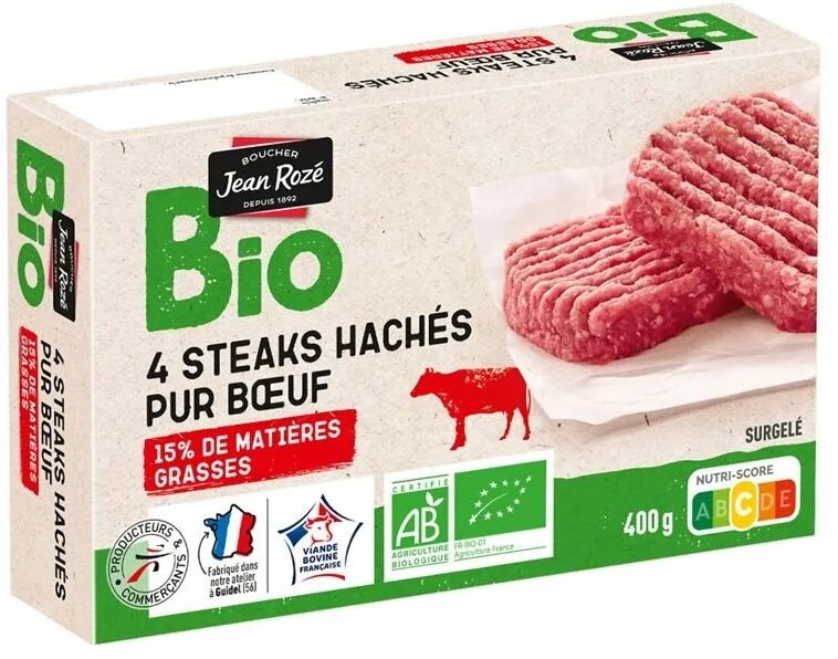 STEAK HACHE 15% Bio 400G