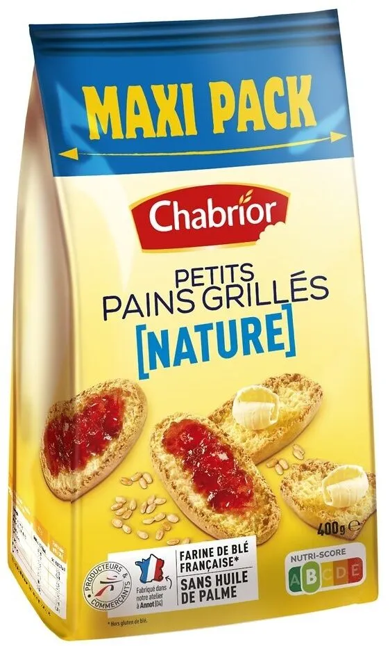 Petits pains grillés nature / au froment