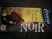 Tablette bloc chocolat noir aux amandes entières - 200g