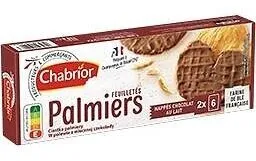 Palmiers nappés de chocolat au lait