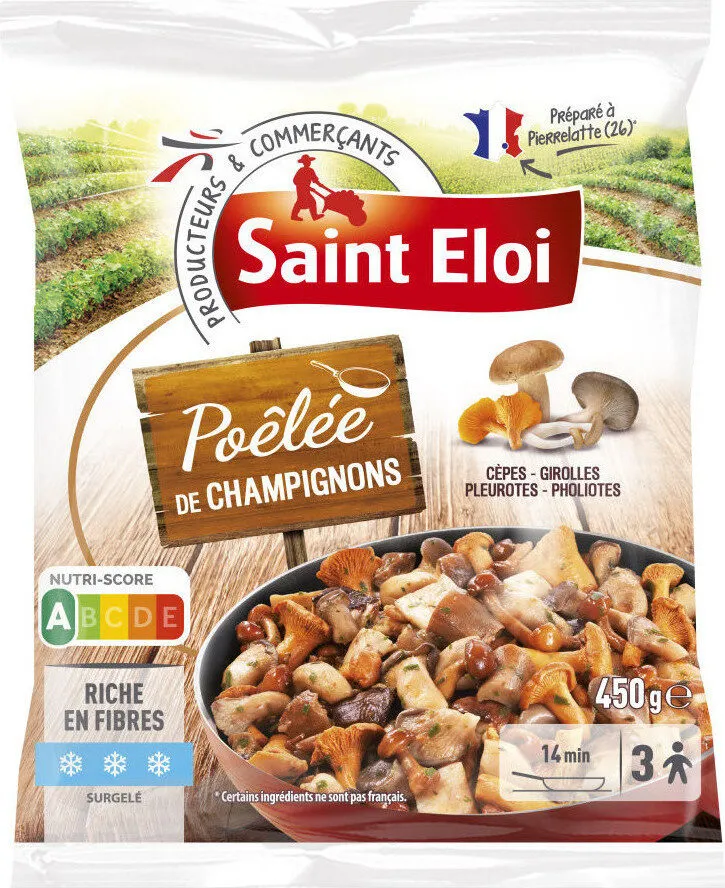 Poelee de champignons cuisinée 450g