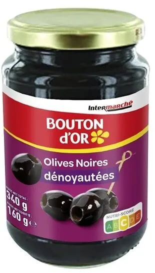 Bocal 37 cl d'olives noires dénoyautées
