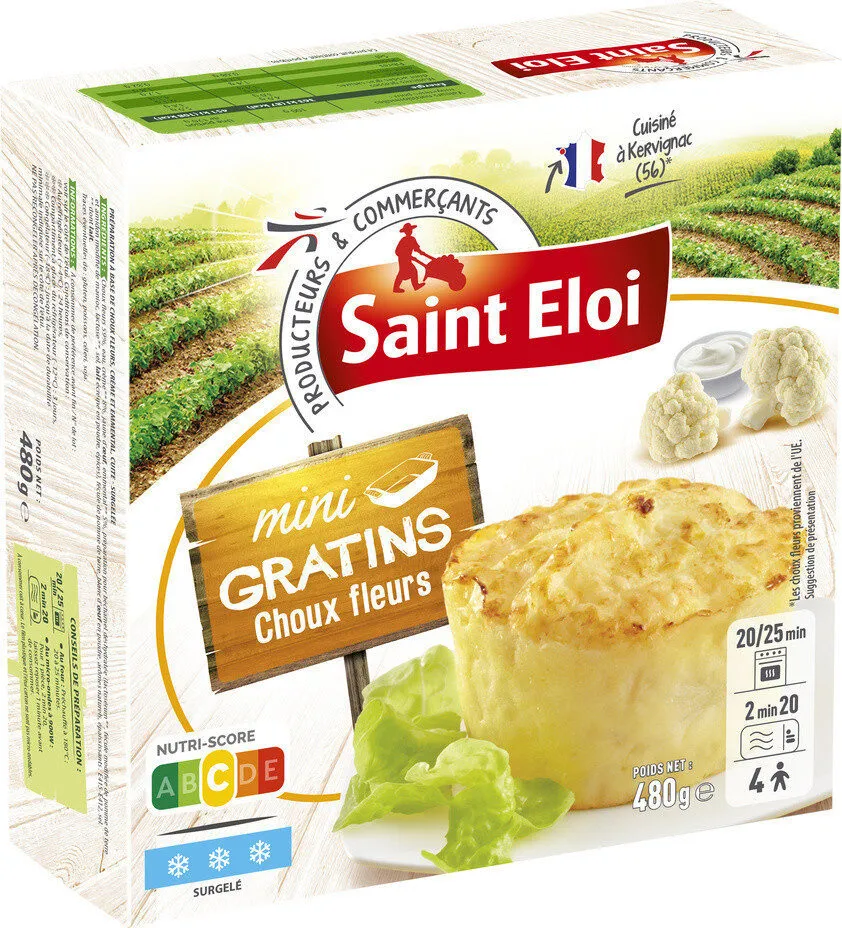4 Mini Gratin De choux fleurs 480g