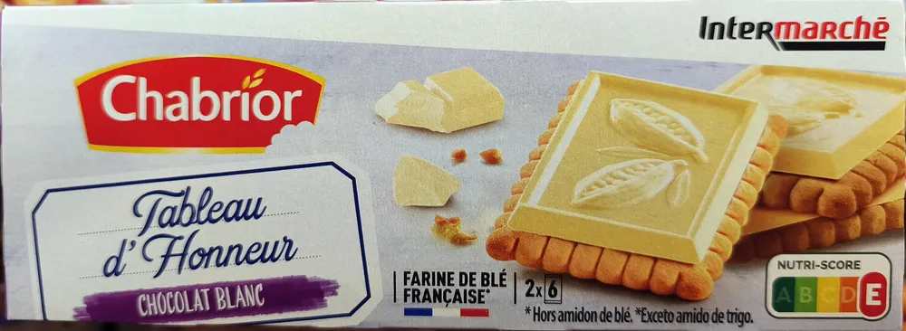 Tableau d'honneur chocolat blanc