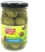 Bocal 21 cl d'olives à la farce d'anchois