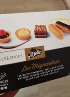 Mignardises (éclair au chocolat - éclair au café - tartelette framboise - entremet chocolat nougatine - tartelette citron) x12