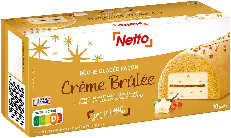 Bûche façon crème brûlée - vanille (G) - 1000mL