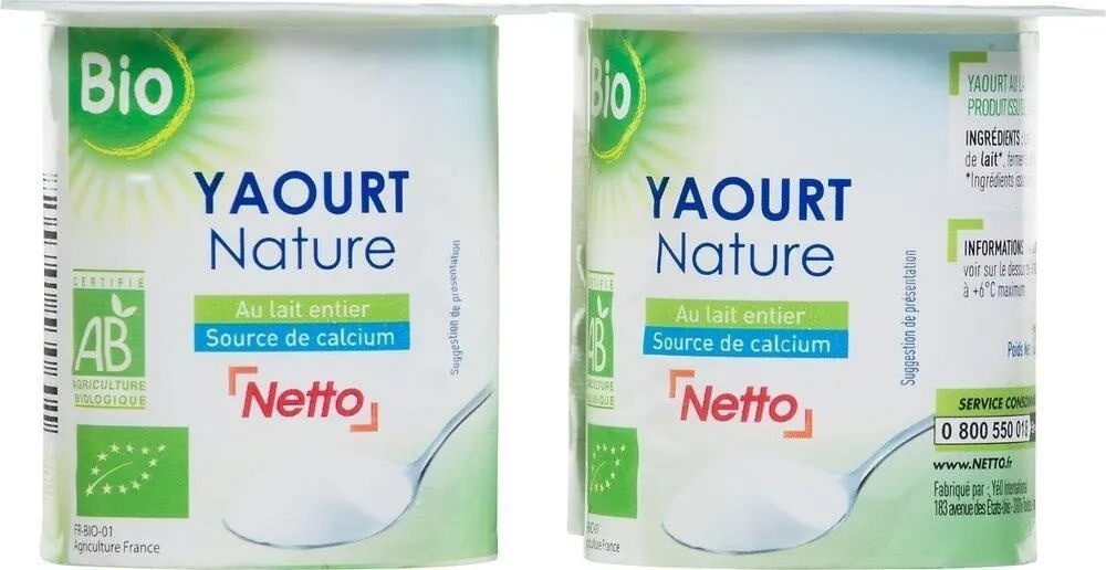 Yaourt étuvé BIO nature 4x125g