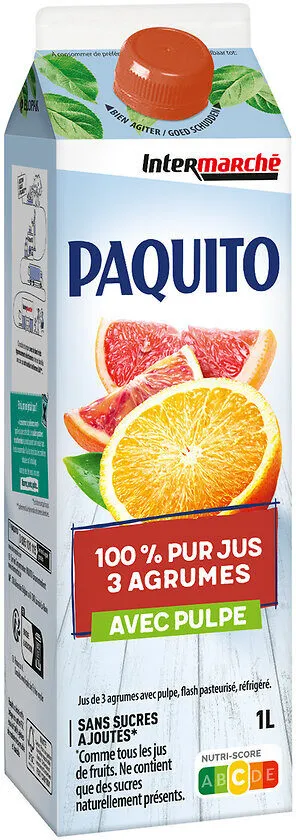 Pur jus 3 agrumes brique 1l
