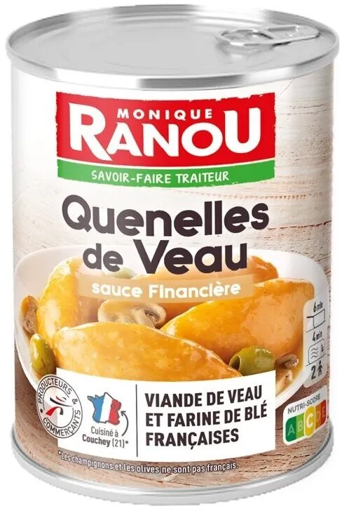 Quenelles de veau sauce financière 400g