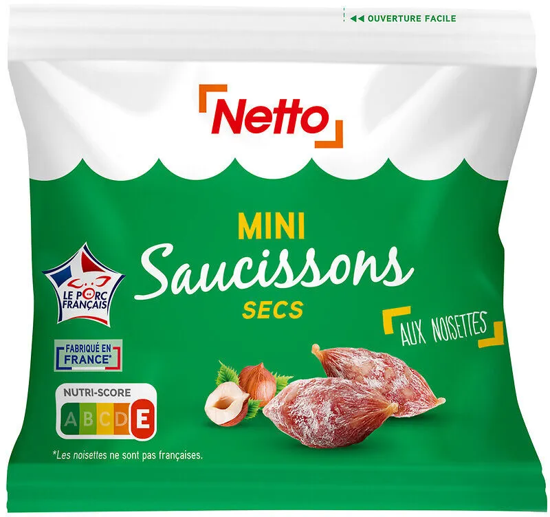 HD mini-saucissons secs noisettes 75g