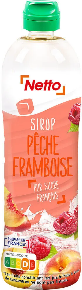 Sirop Pêche-framboise bidon 75cl
