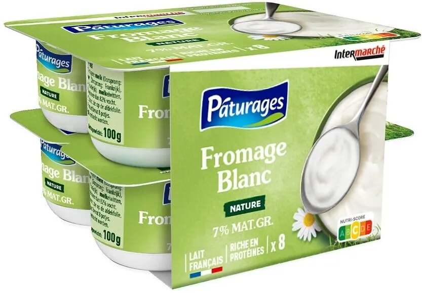 Fromage frais nature 7% mg 8x100g