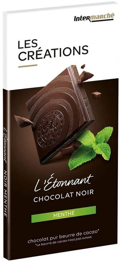 Tablette dégustation Chocolat noir menthe - 100g