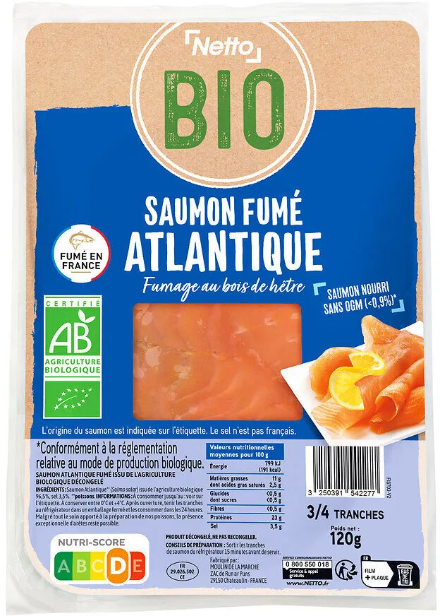 Saumon fumé BIO - 120g