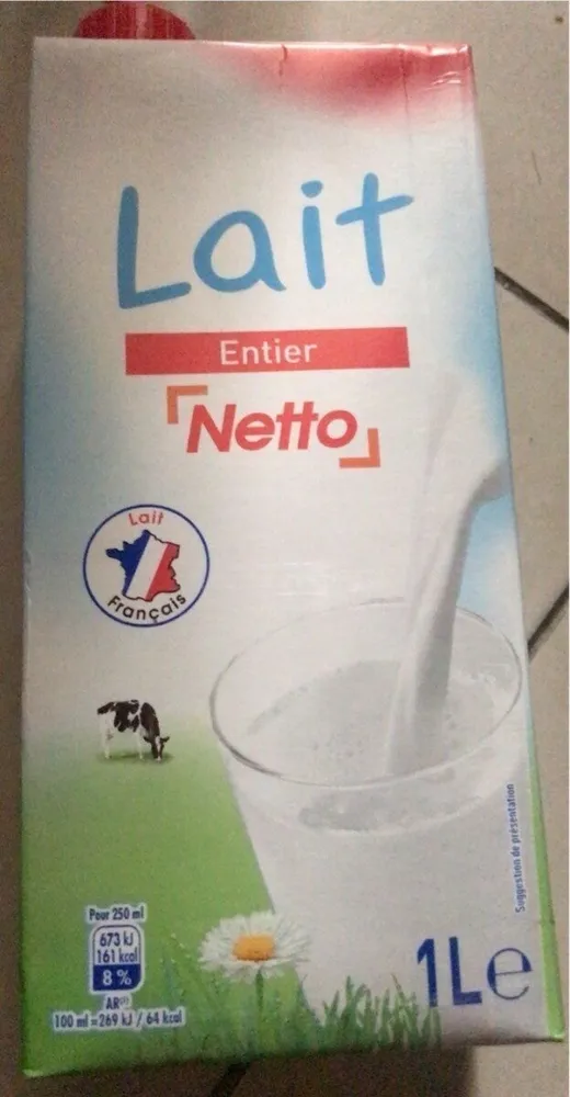 Lait uht entier bq pack 6x1l