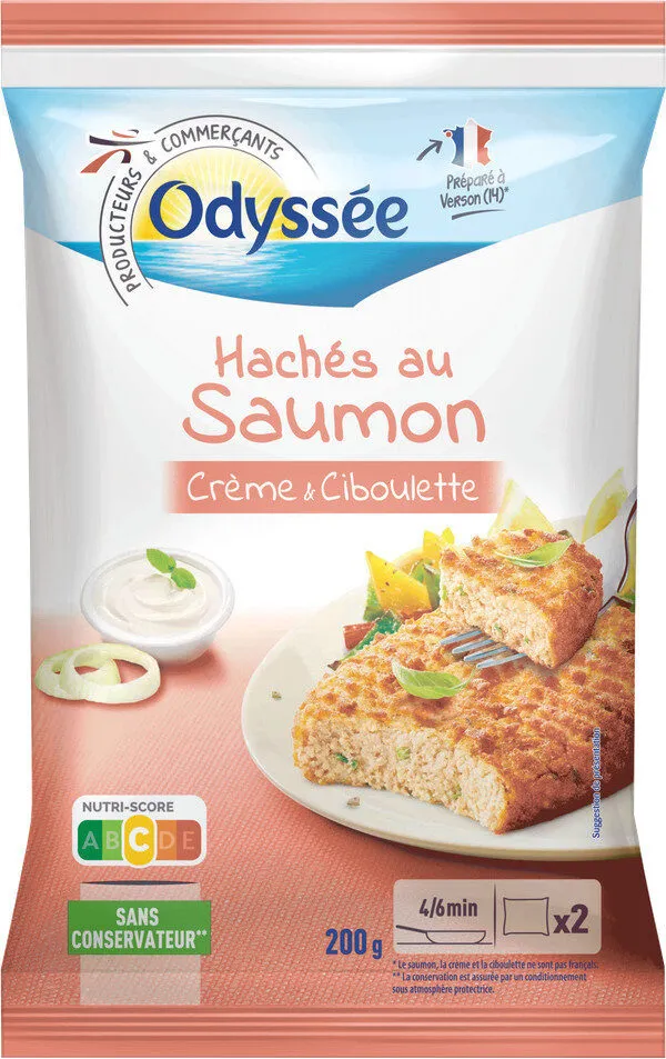 Hachés au saumon crème & ciboulette