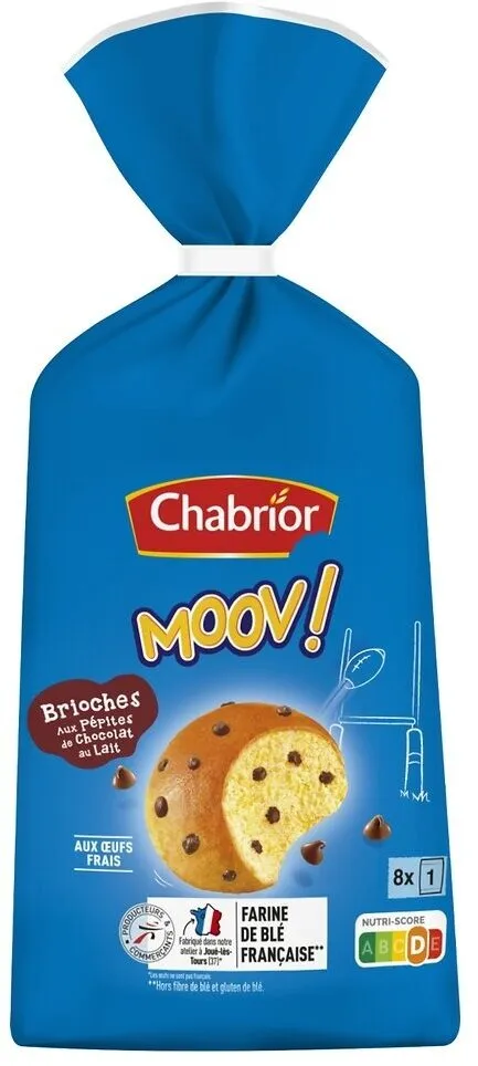 MOOV Briochettes aux pépites de chocolat au lait *8 336g