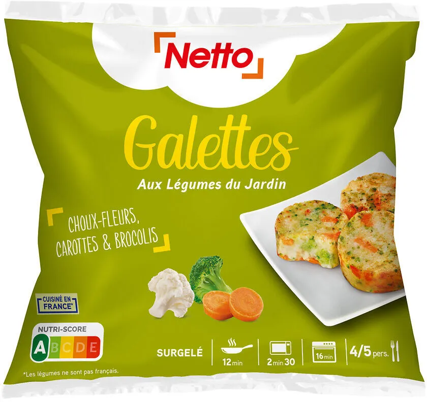 Galettes légumes du jardin (choux fleurs carottes brocolis)