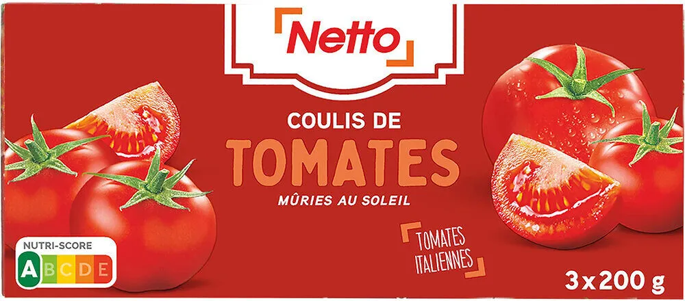 Netto coulis tomate 200g x3