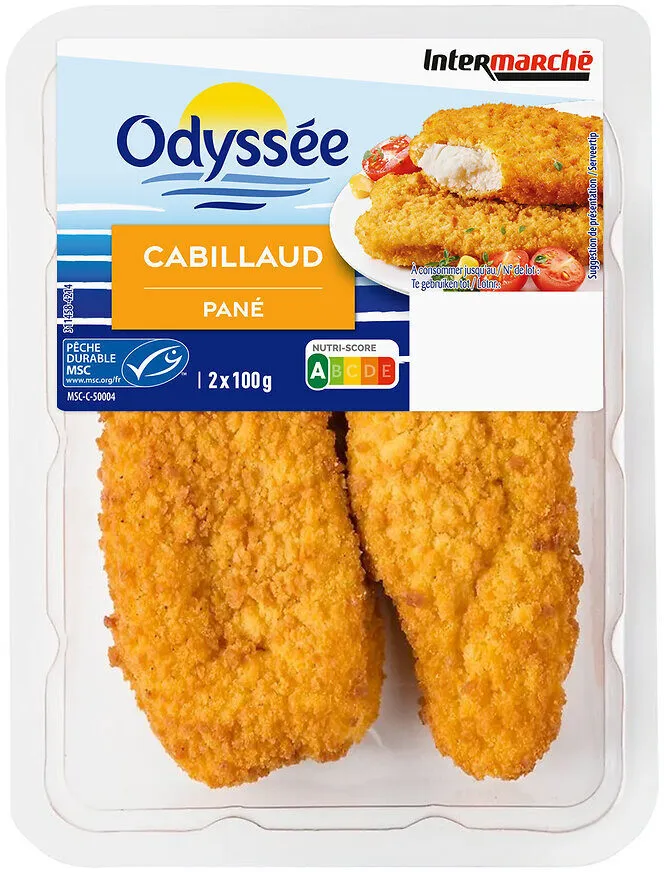 Pané de cabillaud x2 - MSC - 200g