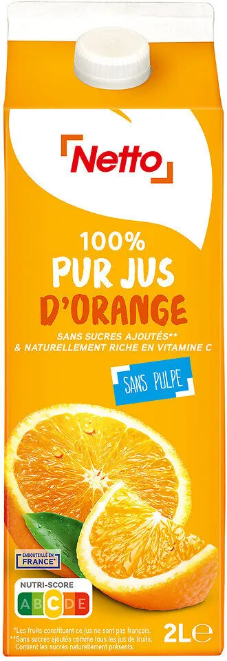 Pj orange sans pulpe brique 2l