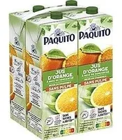 Abc orange sans pulpe briques 4x1l