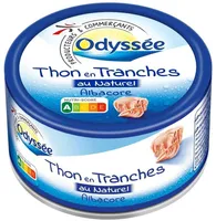 Thon albacore au naturel tranche 265g 185g (1/3) emboité cru