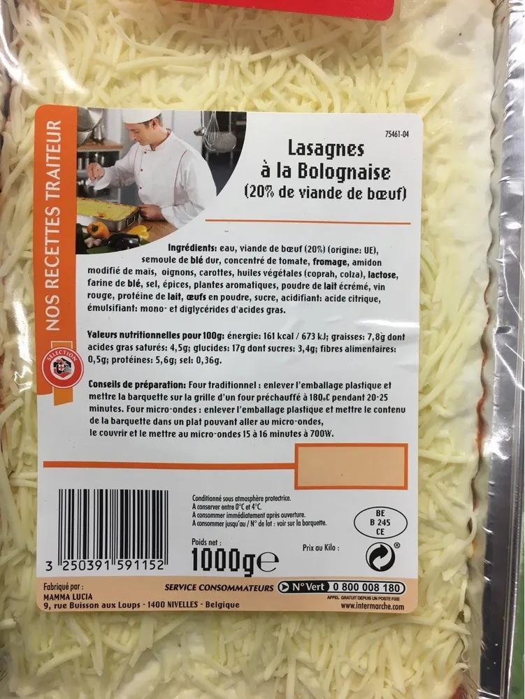 Lasagnes à la Bolognaise