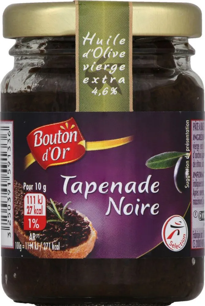 Tapenade noire, recette provence